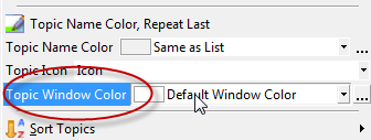 change window color for many notes